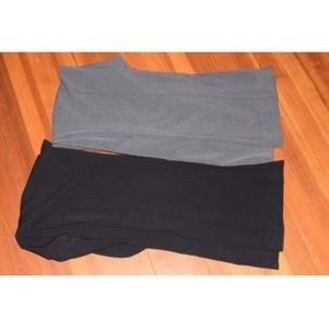 Lot of 2 Grey and Black Career Dress Maternity Pan